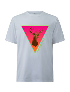 'Deer' Short sleeve luxury organic cotton t-shirt  - White