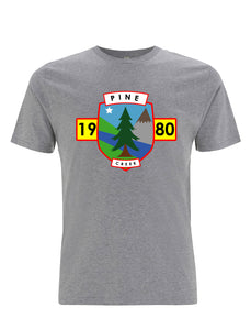 Heritage logo Short sleeve luxury organic cotton t-shirt  - Grey