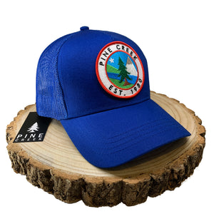 Mesh Trucker cap round patch - Royal