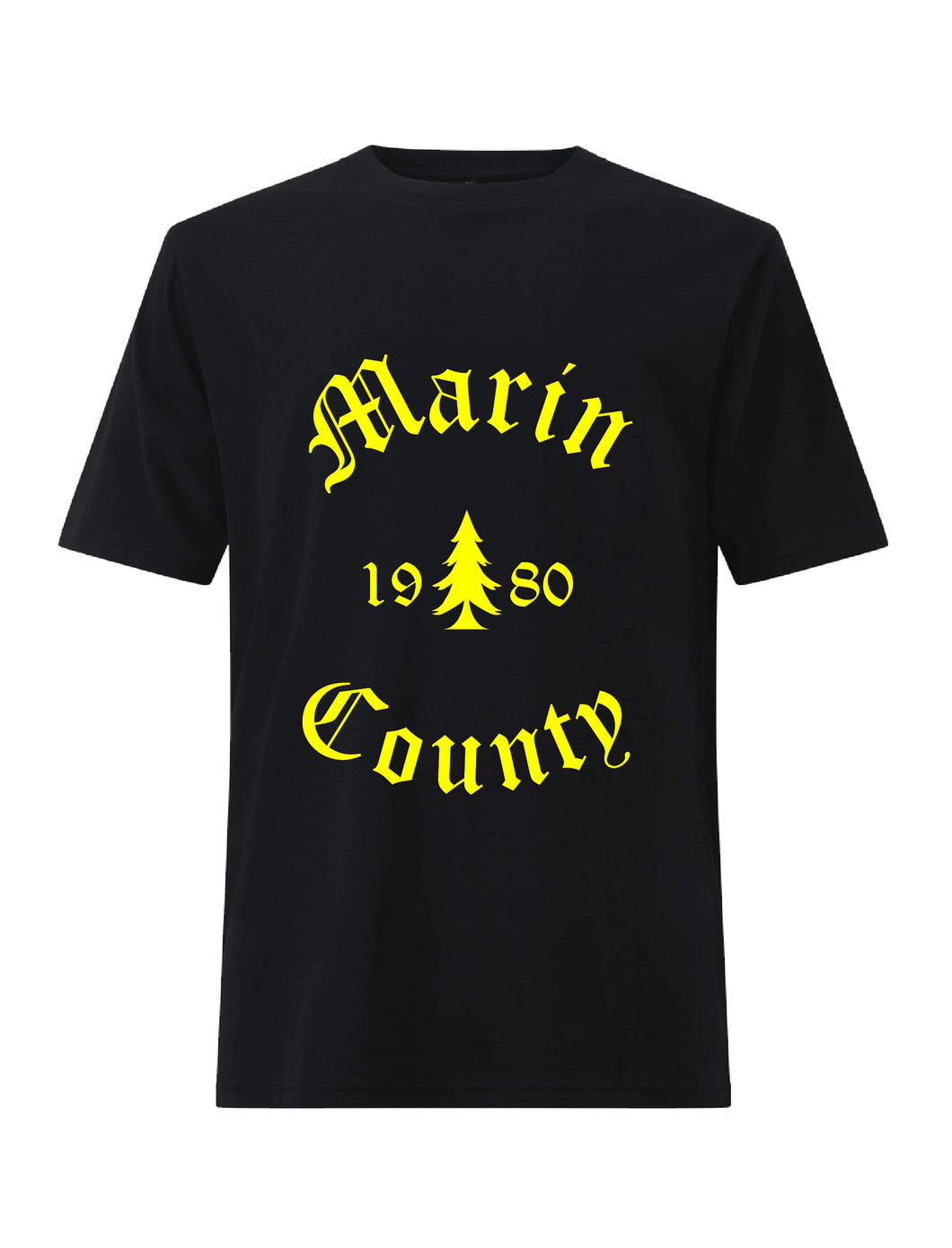 Marin County Short sleeve luxury organic cotton t-shirt  -Black