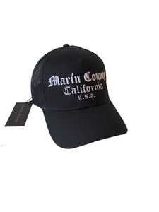 Marin County Mesh Trucker cap - Black